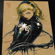 Gwen Stacy x Venom Art Print Signed 8.5x11 | Art by Keyeske