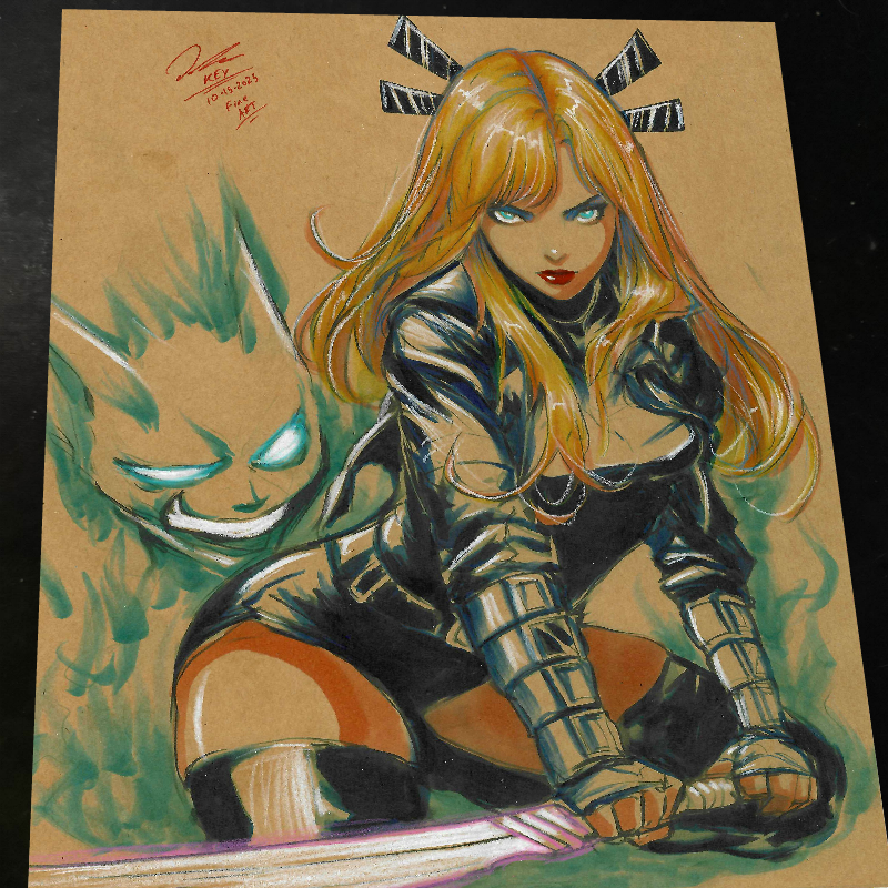Magik X-Men Art Print Signed 8.5x11 | Art by Keyeske