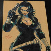 Domino X-Men art print by Keyeske