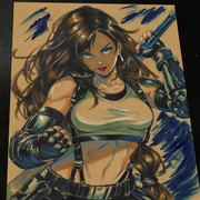 Tifa Lockhart Art Print 8.5x11 Art by Keyeske - Marvel art print by Keyeske
