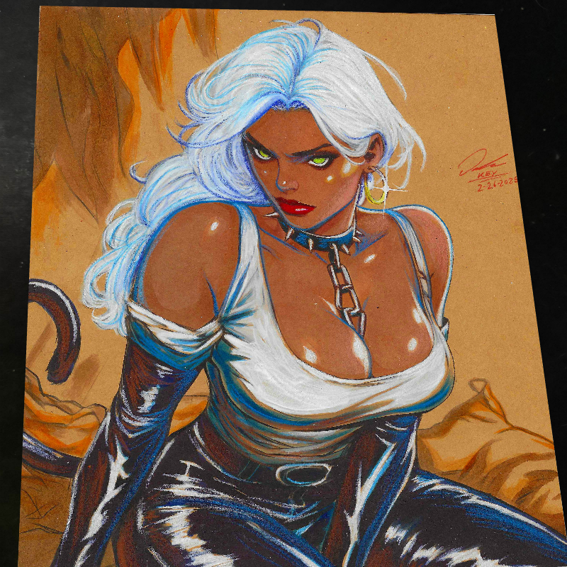 Black Cat - Marvel art print by Keyeske