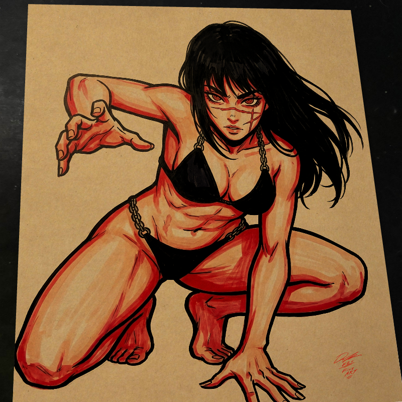 Yoru Chainsaw Man - Marvel art print by Keyeske