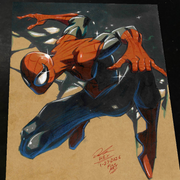 Spider-Man Art Print Signed 8.5x11 | Art by Keyeske
