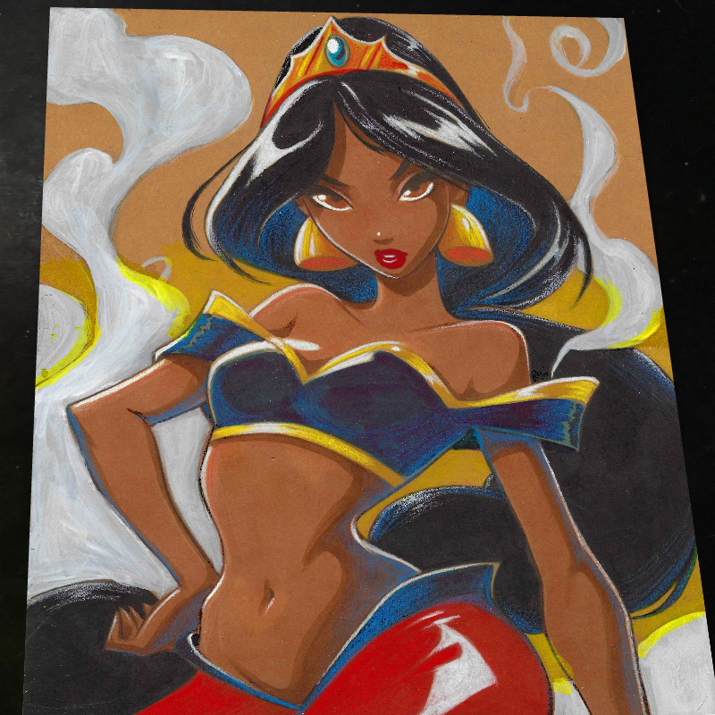 Princess Jasmine - Marvel art print by Keyeske
