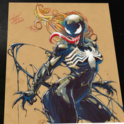Female Venom - Marvel art print by Keyeske