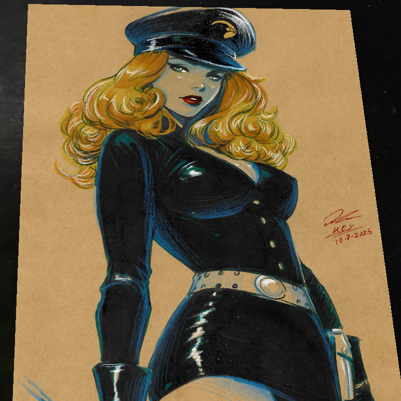 Lady Blackhawk Art Print Signed 8.5x11 | Art by Keyeske