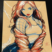 Mary Jane Watson - Marvel art print by Keyeske