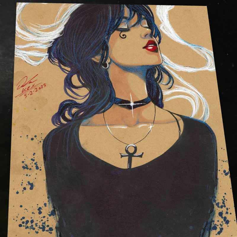 Death of the Endless Art Print Signed 8.5x11 | Art by Keyeske