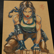 Lara Croft Art Print 8.5x11 Art by Keyeske - Marvel art print by Keyeske