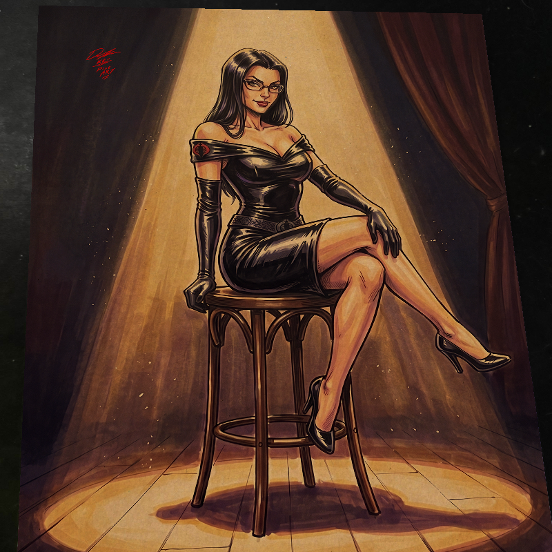 Baroness G.I. Joe Art Print Signed 8.5x11 | Art by Keyeske