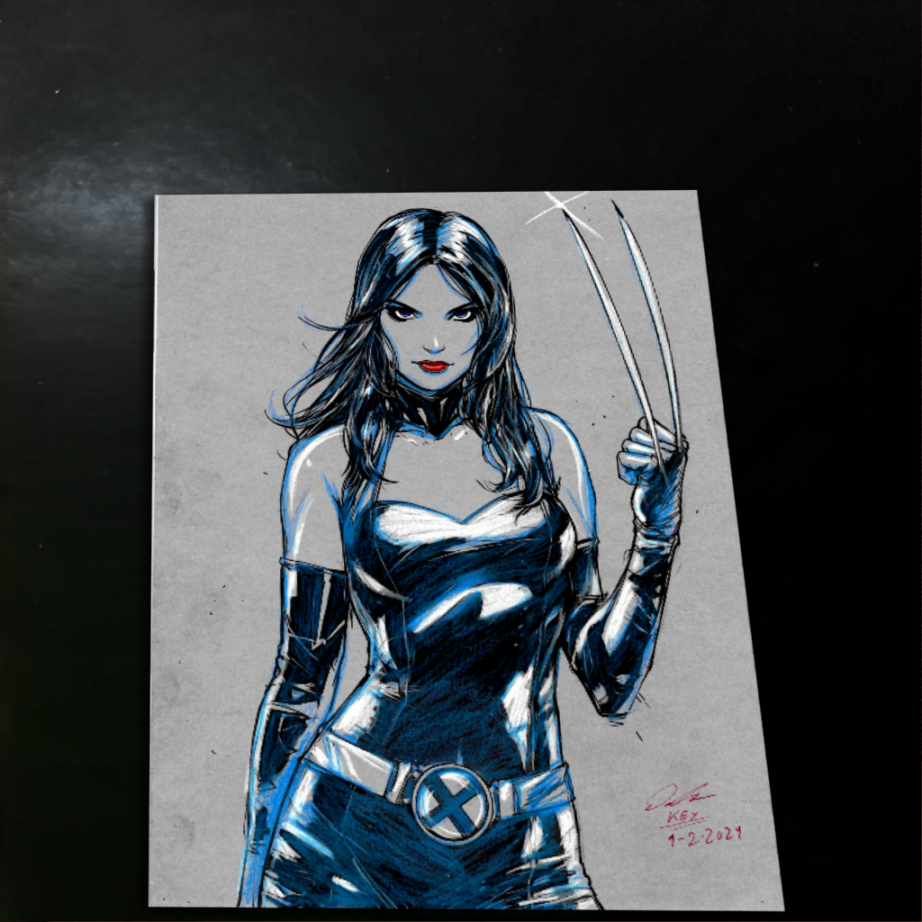 X-23 X-Men Art Print Signed 8.5x11 | Art by Keyeske