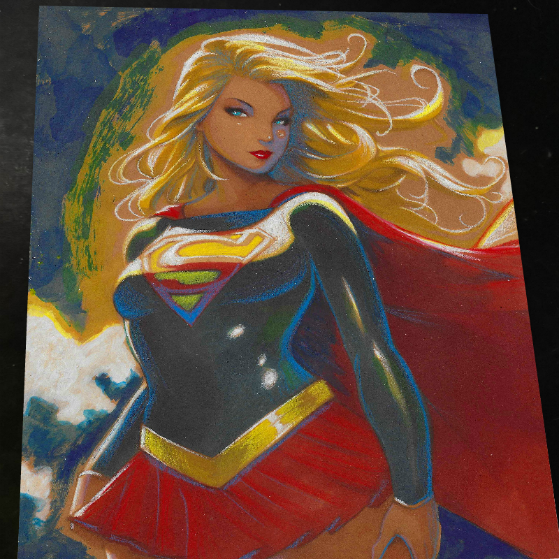 Superwoman art print by Keyeske