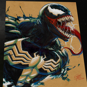 Venom Art Print Signed 8.5x11 | Art by Keyeske