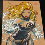 Sue Storm Fantastic 4 - X-Men art print by Keyeske