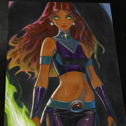 Starfire - DC Comics art print by Keyeske
