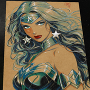 Wonder Woman Art Print Signed 8.5x11 | Art by Keyeske