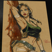 Lara Croft Art Print 8.5x11 Art by Keyeske - Marvel art print by Keyeske