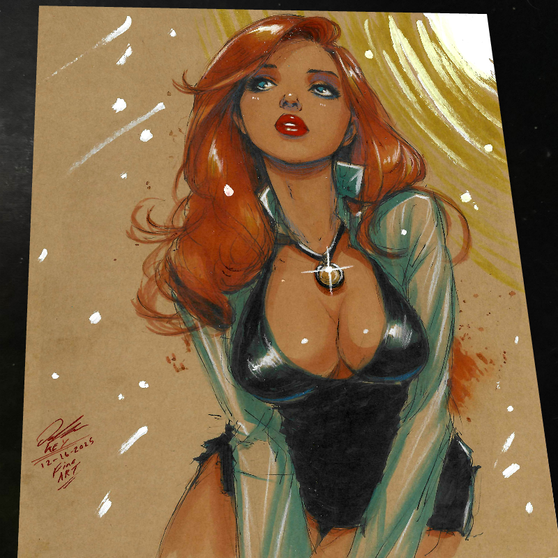 Mary Jane Watson Art Print Signed 8.5x11 | Art by Keyeske