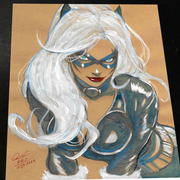 Black Cat - Marvel art print by Keyeske