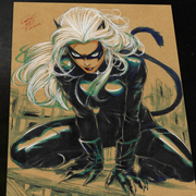 Black Cat - Marvel art print by Keyeske