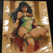 Wonder Woman Art Print Signed 8.5x11 | Art by Keyeske