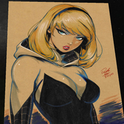 Gwen Stacy Art Print Signed 8.5x11 | Art by Keyeske