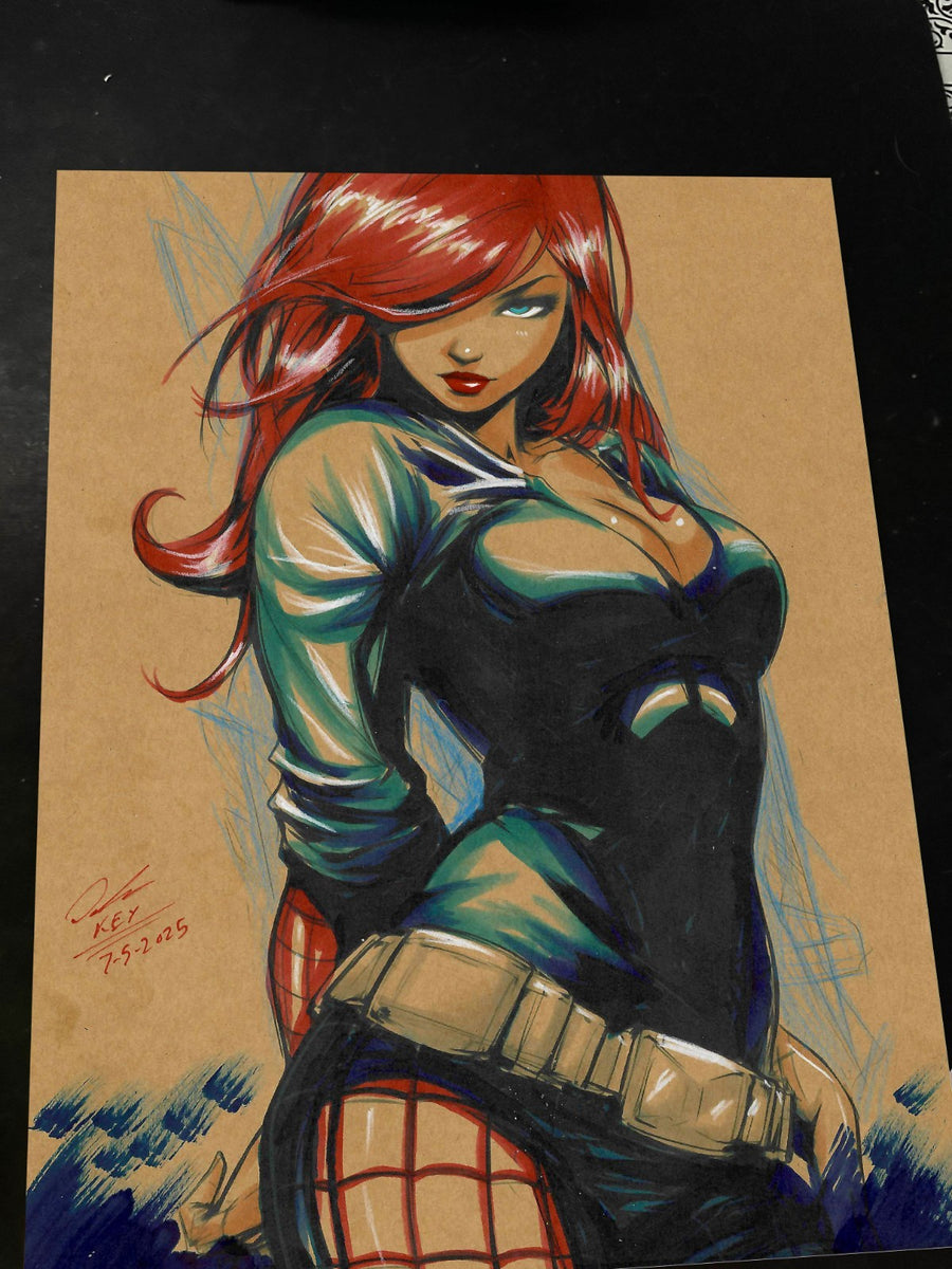 Mary Jane Watson Art Print Signed 8.5x11 | Art by Keyeske
