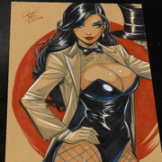 Zatanna Art Print Signed 8.5x11 | Art by Keyeske