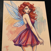 Fairy Original Art Print Signed 8.5x11 | Art by Keyeske