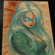 Black Cat - Marvel art print by Keyeske