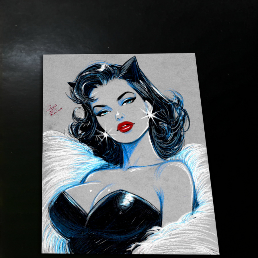 Catwoman - Marvel art print by Keyeske
