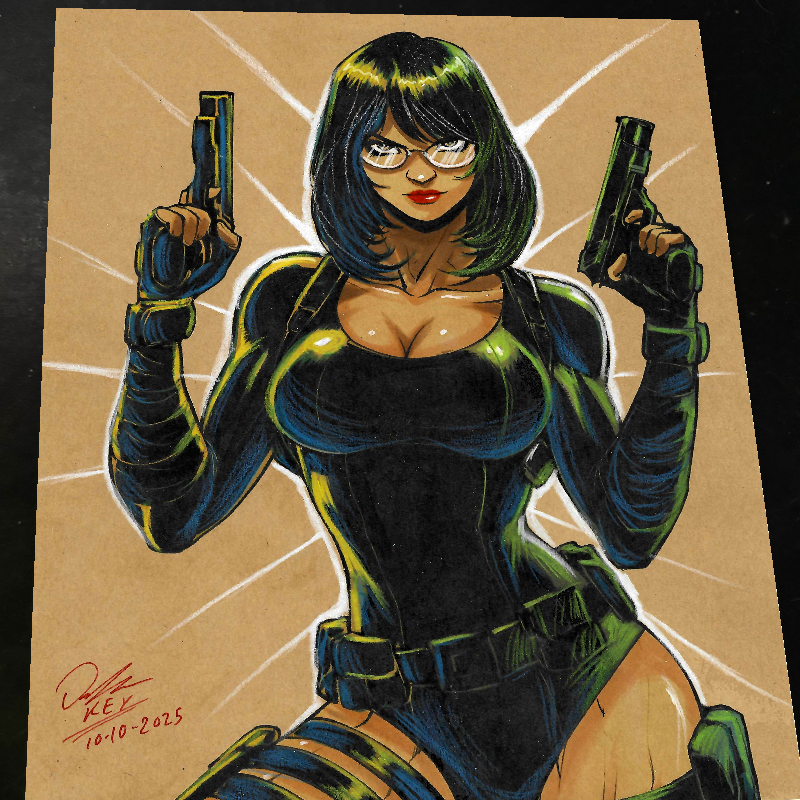 Baroness G.I. Joe Art Print Signed 8.5x11 | Art by Keyeske