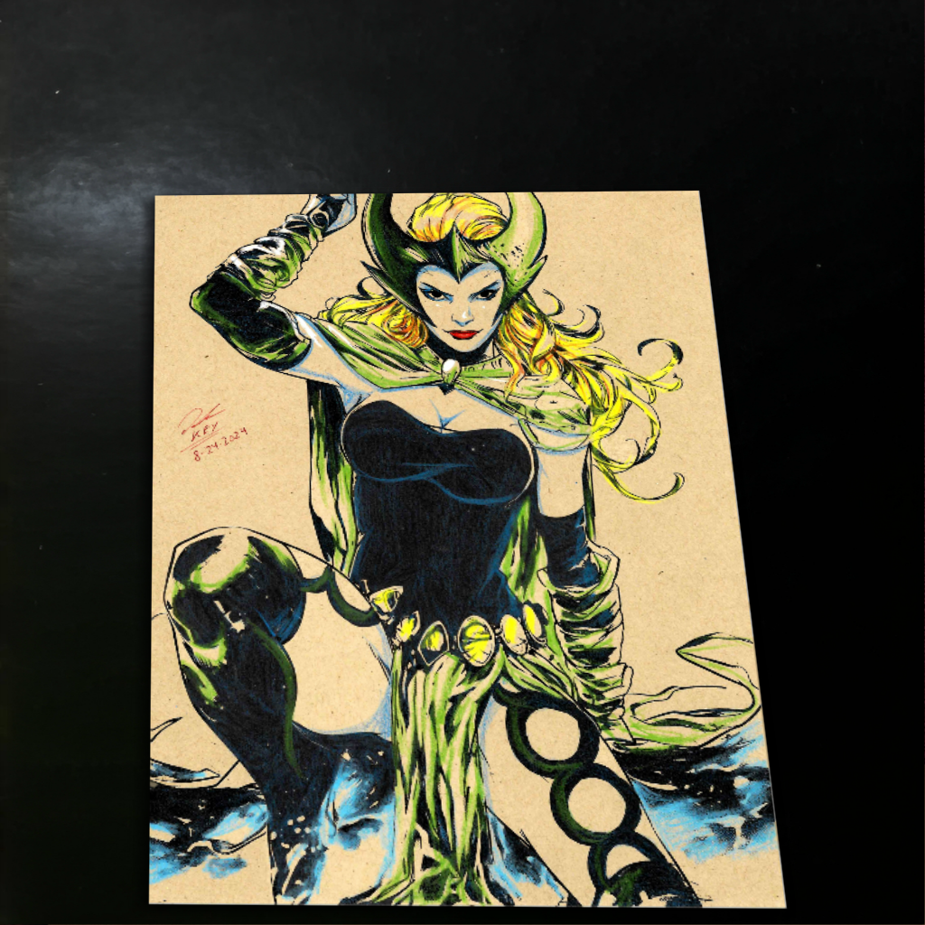 Enchantress Art Print Signed 8.5x11 | Art by Keyeske