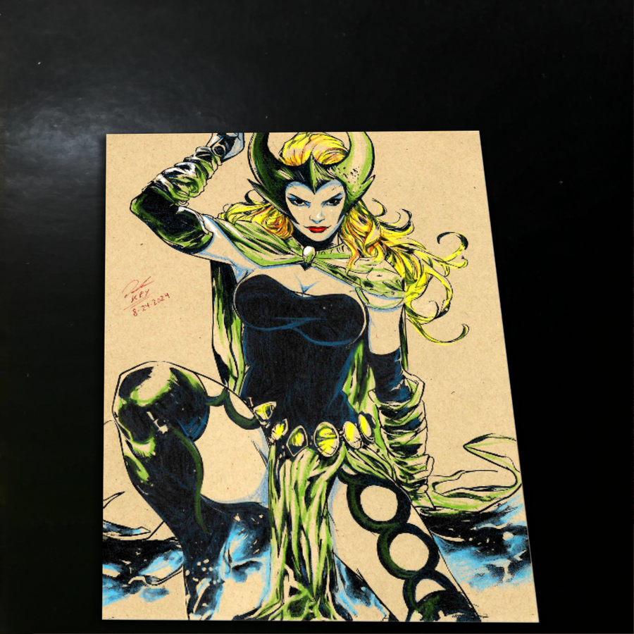 Enchantress - Marvel art print by Keyeske