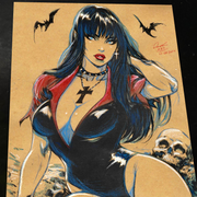 Vampirella Art Print Signed 8.5x11 Art by Keyeske - Marvel art print by Keyeske