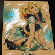 Harley Quinn Print - Marvel art print by Keyeske