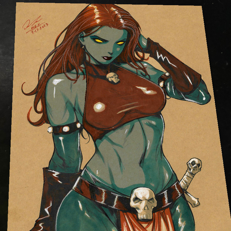 Mystique X-Men Art Print Signed 8.5x11 | Art by Keyeske