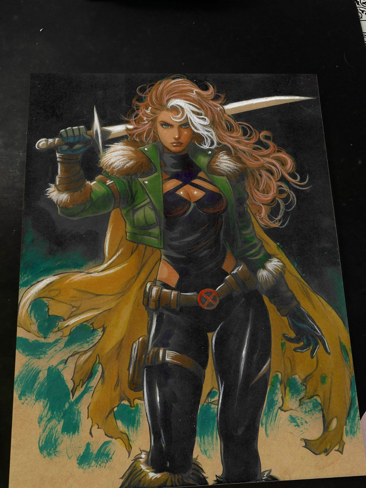 Rogue X-Men Art Print Signed 8.5x11 | Art by Keyeske