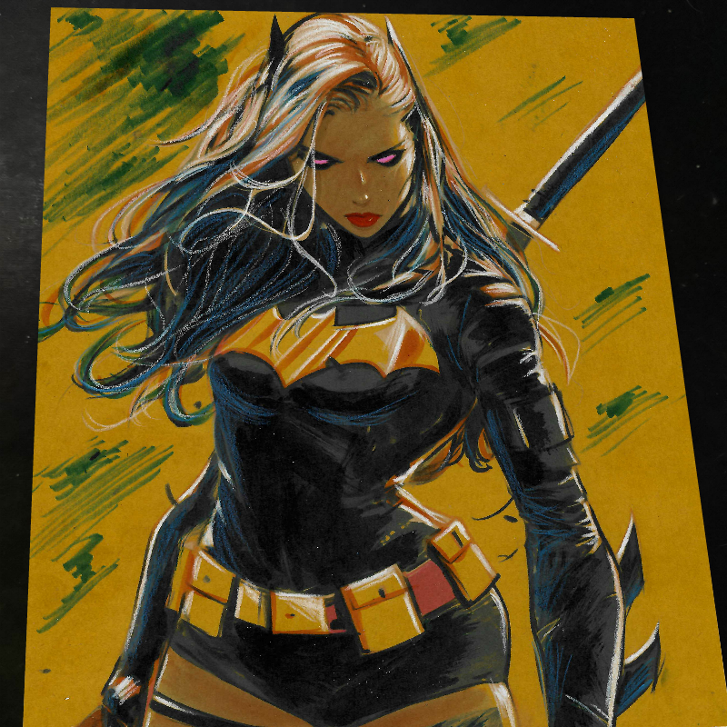 Batgirl Art Print Signed 8.5x11 | Art by Keyeske