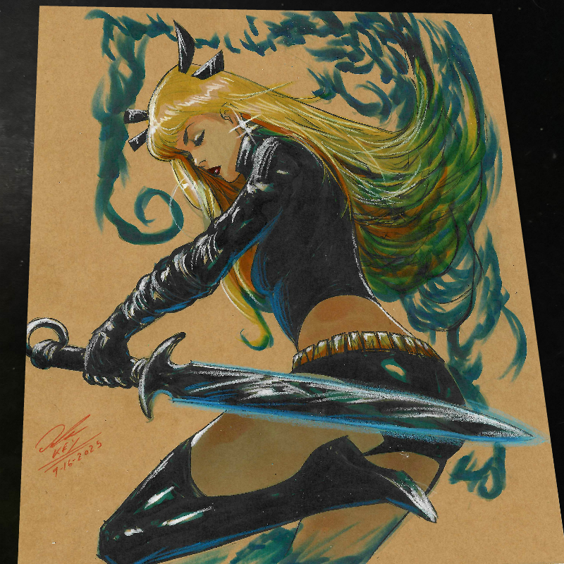 Magik X-Men Art Print Signed 8.5x11 | Art by Keyeske