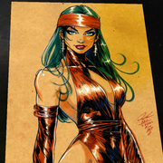 Elektra Art Print Signed 8.5x11 | Art by Keyeske