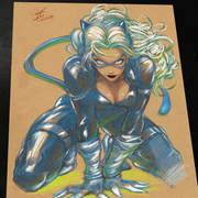 Black Cat - Marvel art print by Keyeske