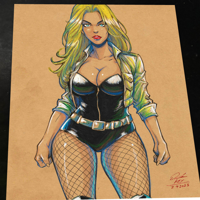 Black Canary art print by Keyeske