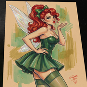 Fairy Original Art Print Signed 8.5x11 | Art by Keyeske