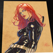 Black Widow - Marvel art print by Keyeske