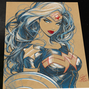 Wonder Woman art print by Keyeske