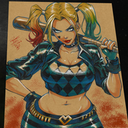 Harley Quinn Print - Marvel art print by Keyeske