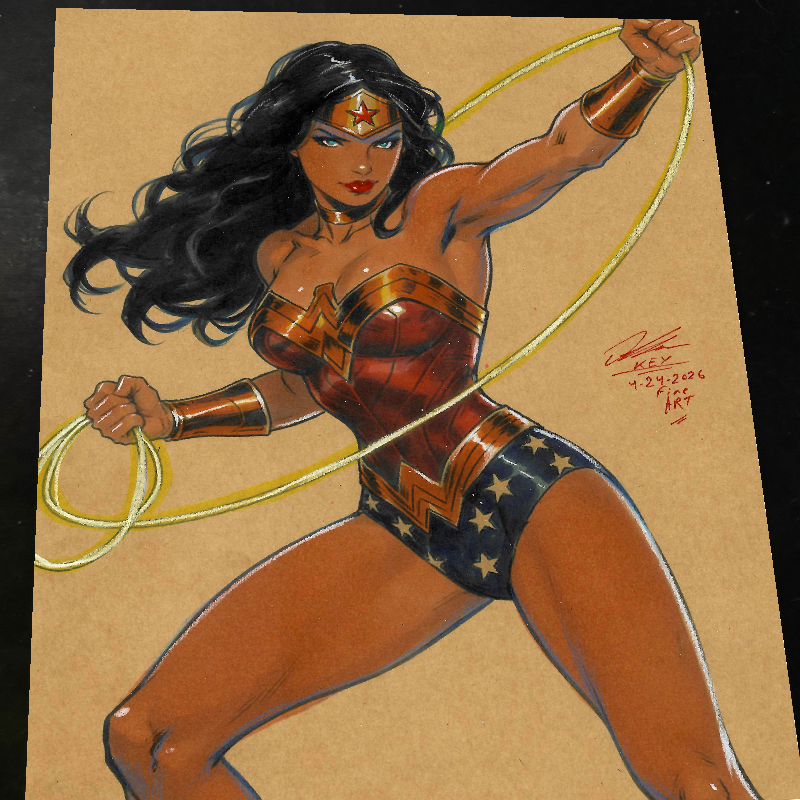 Wonder Woman art print by Keyeske
