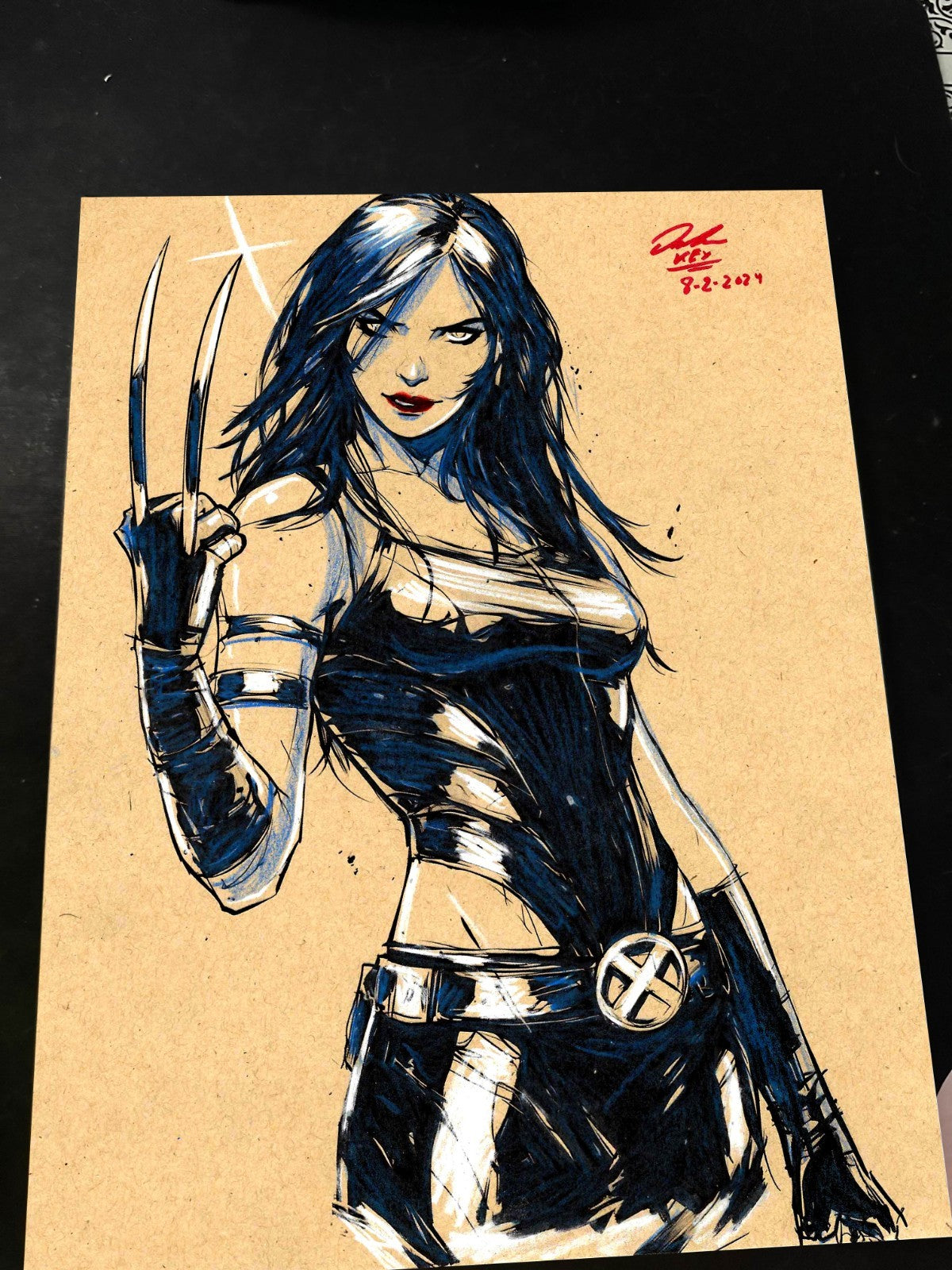 X-23 X-Men Art Print Signed 8.5x11 | Art by Keyeske