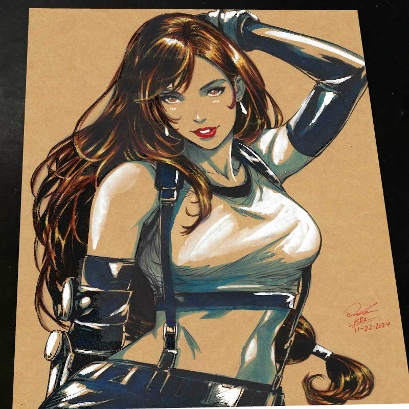 Tifa Lockhart Art Print 8.5x11 Art by Keyeske